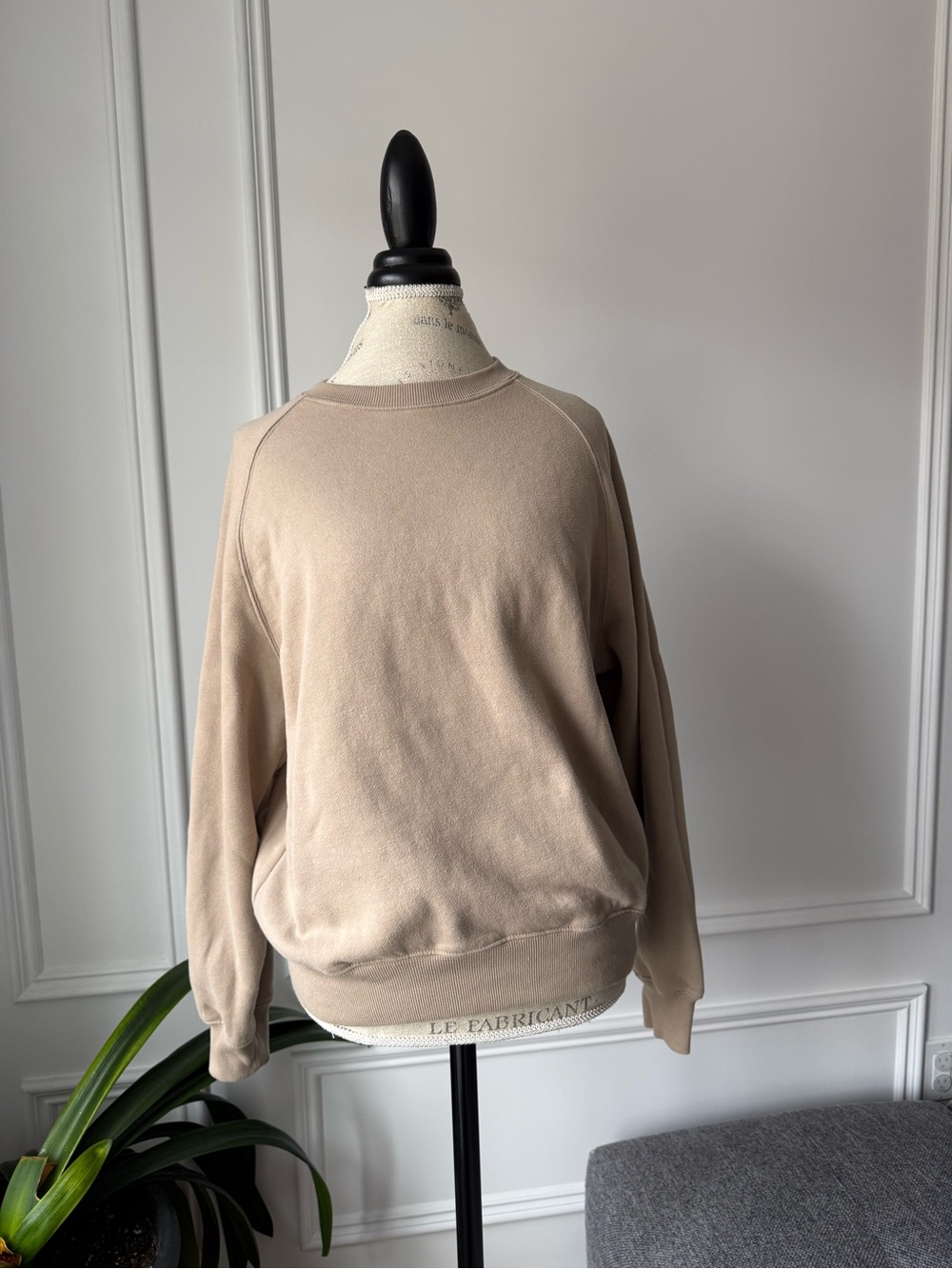 Everyday Crewneck Sweater in Taupe Color - Picture 2 of 6